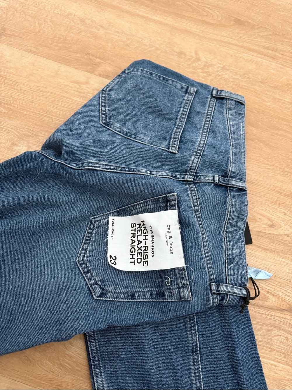 rag & bone Shea High-Rise Relaxed Straight Jeans - Picture 9 of 12